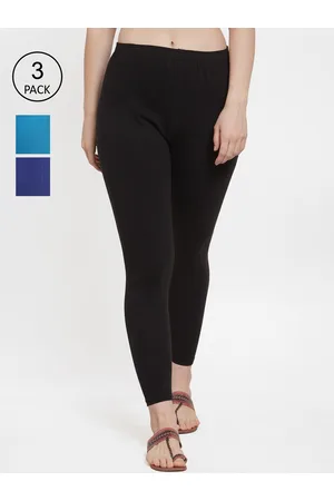 GRACIT Women Pack Of 3 Solid Ankle-Length Leggings