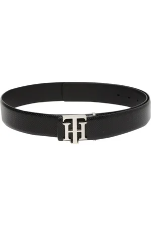 Tommy Hilfiger Men Black Textured Belt