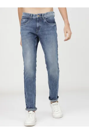 Ketch Men Blue Slim Fit Heavy Fade Stretchable Jeans