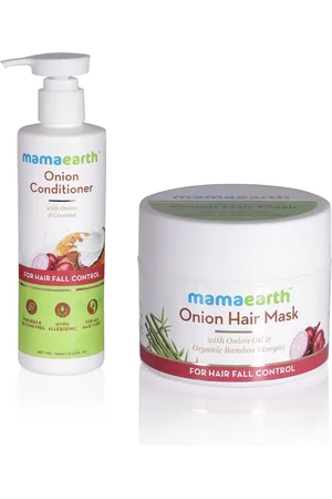Mamaearth Unisex Set of Sustainable Onion Hair Mask & Conditioner