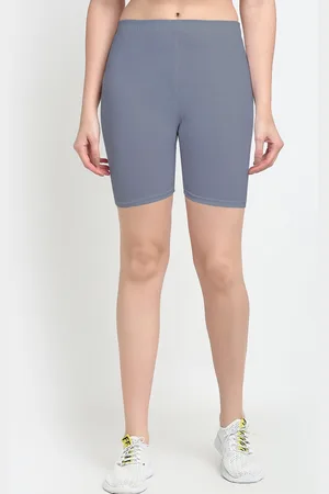 Jinfo Women Grey Cycling Sports Shorts