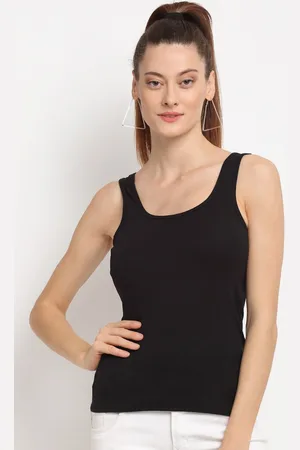 Friskers Women Black Tank Top