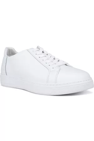ROSSO BRUNELLO Men White Leather Sneakers