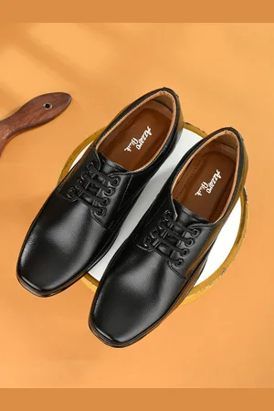 Azzaro Men Black Solid Formal Derbys