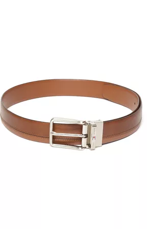 Tommy Hilfiger Men Brown Reversible Leather Solid Belt