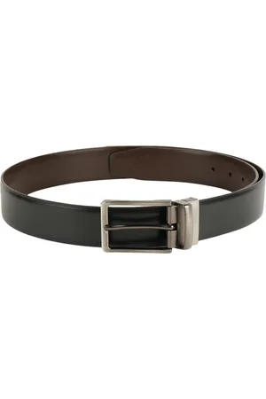 ZEVORA Men Black & Brown Solid Reversible Belt