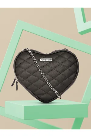 FLYING BERRY Black Textured Sling Bag