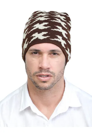 Ellis Men Brown & Beige Woolen Beanie