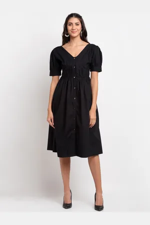 Blanc9 Women Black Fit & Flare Dress