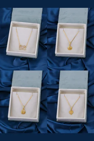 Brandsoon Set Of 4 Brass Gold-Plated Chain