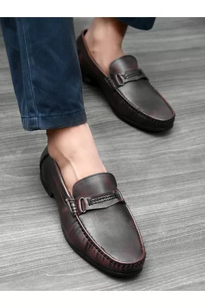 San Frissco Men Brown Lightweight Horsebit Loafers