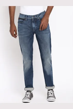 Lee Men Blue Tapered Fit Low Distress Light Fade Jeans