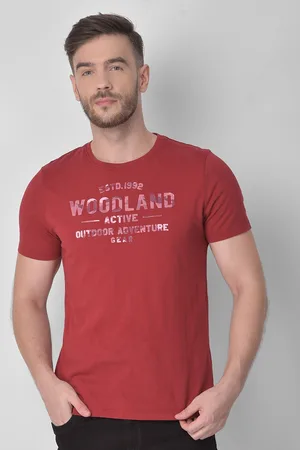 woodland t shirts myntra