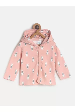 MINI KLUB Boys Peach Lightweight Hooded Jacket
