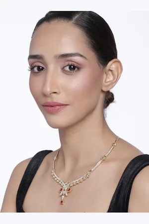 ESTELE Women White Gold-Plated Necklace
