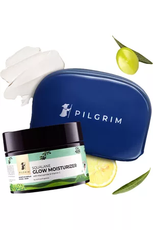 Pilgrim Women Bags - Squalane Glow Moisturizer with Niacinamide & Vitamin C 50 g with Vanity Bag