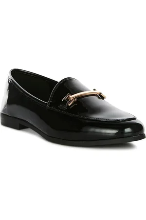 London Rag Women Black Slip-On Sneakers