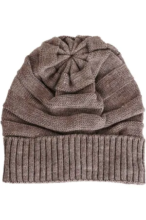 Bharatasya Men Brown Beanie