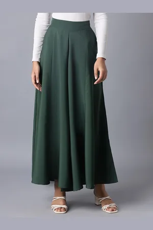Elleven Women Green Flared Palazzos