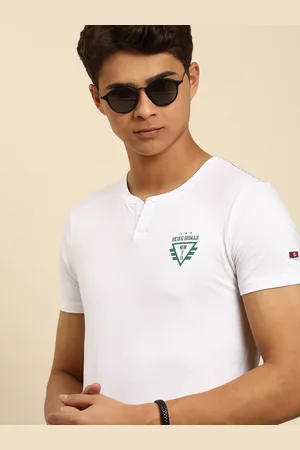 Being Human Men White Brand Logo Printed T-shirt