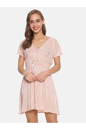 Campus Peach-Coloured Mini Dress