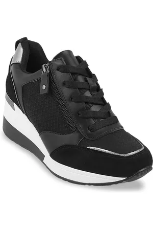 Metro Women Black High-Top Sneakers