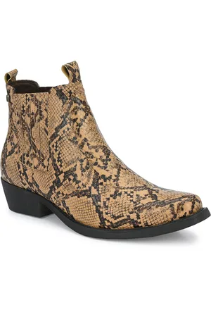 Delize Men Brown Textured High-Top Flat Boots