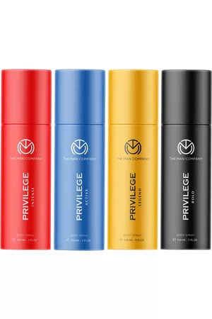 THE MAN COMPANY Men Set of 4 Privilege Body Sprays - 150 ml each