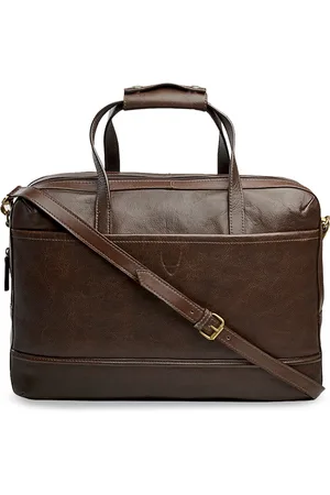 Hidesign Men Brown Solid Laptop Bag