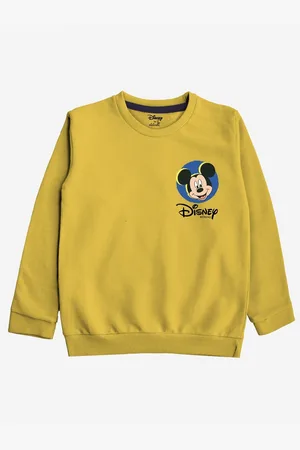 Minicult Kids Yellow Mickey Mouse Sweatshirt