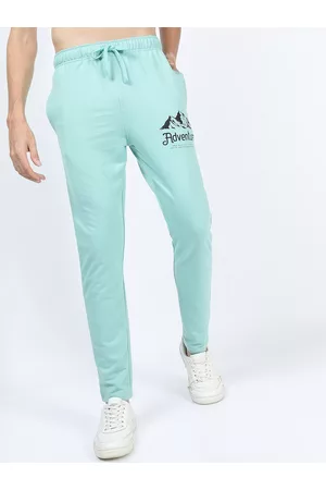 Ketch Men Green Solid Slim Fit Track Pants