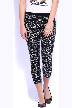 Deal Black & White Woollen Leggings
