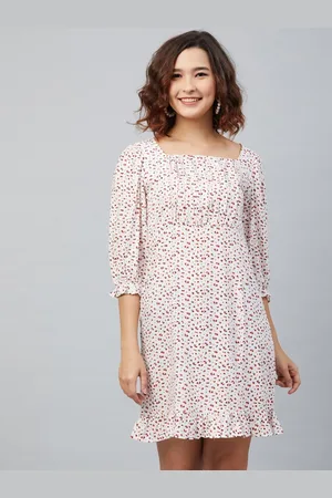 marie claire Women Off-White Printed Sheath Dress