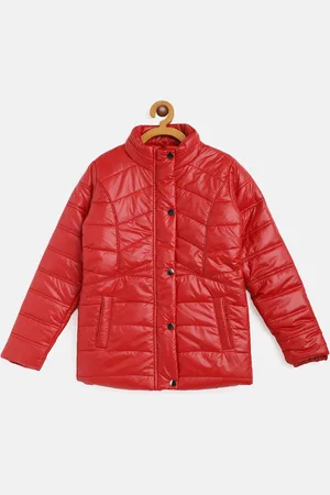 Monte Carlo Girls Red Solid Padded Jacket
