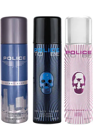 Police Set of 3 Deo - Men Light Blue + To Be Woman + To Be Or Not To Be - 200 ml Each