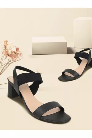 Rocia Women Black Solid Block Heels