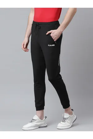 FUAARK Men Black Solid Slim Fit Training Joggers