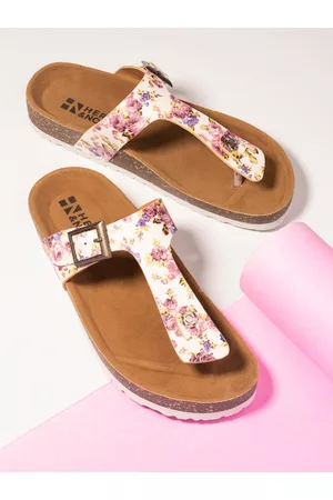 HERE&NOW Women Pink Slip-On Casual Slippers