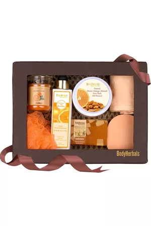 BodyHerbals 7 Pcs Natural Orange Skin Care Gift Set