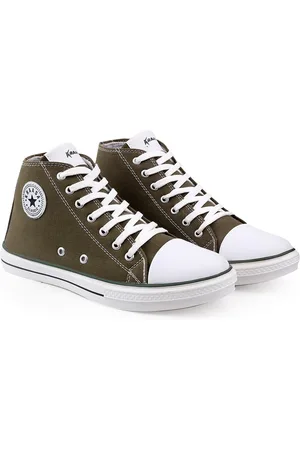 Kraasa Men Khaki Solid Sneakers