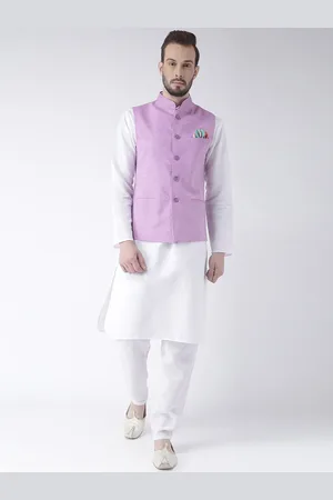 Hangup Men Pure Cotton Kurta with Pyjamas