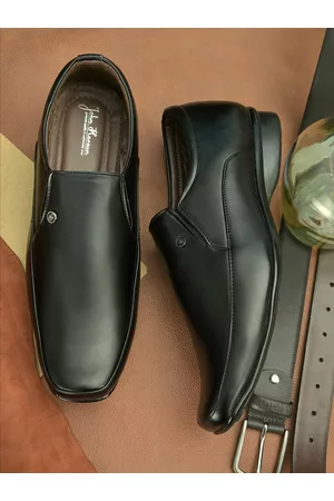 John Karsun Men Black Solid Formal Shoes