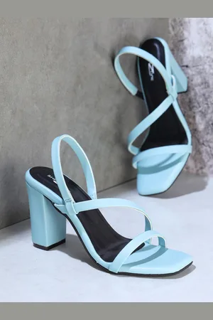 SHEZONE Blue Block Pumps with Bows