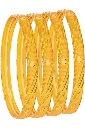 Shivansh Set Of 4 Gold-Plated Bangles