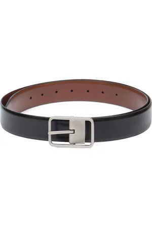 thickskin Men Black & Brown Solid Reversible Belt