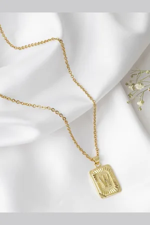 Joker & Witch Gold-Plated Alphabet W Necklace