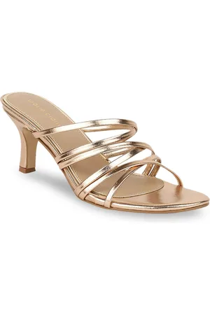 marie claire Women Gold-Toned Solid Sandals