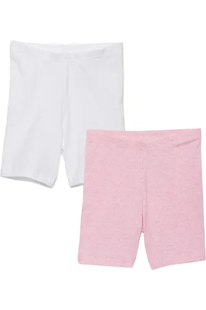 Charm n Cherish 2 Girls Pink Skinny Fit Training or Gym Shorts