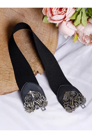 YouBella Women Black Casual Embellished Stretchable Belt