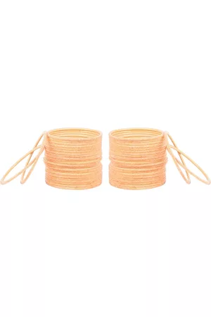 Arendelle Girls Set of 48 Peach Bangles
